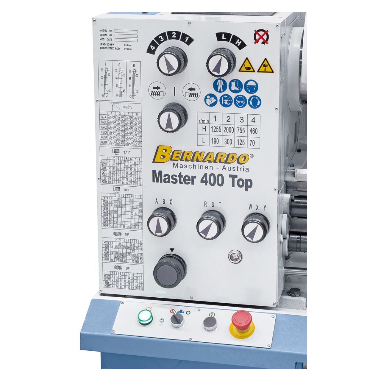 Universal-Drehmaschine Master 400 Top inkl. 3-Achs-Digitalanzeige, Bernardo