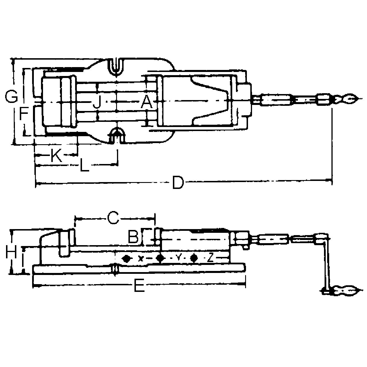 Weitspann-Maschinenschraubstock FJ 125